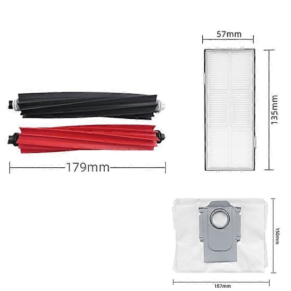 Reservedeler Erstatningstilbehør Refill Kit for S8 / S8+ / S8 Pro / G20 Robotstøvsuger