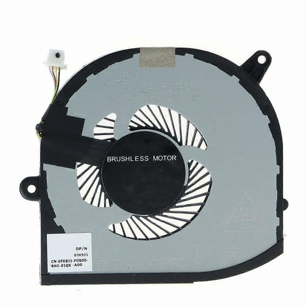 CPU+GPU Køleventilatorsæt XPS 15 7590 Precision 5540 F01PX V9H8N