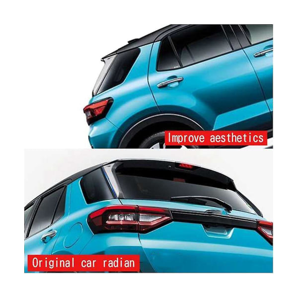 Auton kromi pystysuora takaikkunan sivuspoilerin siipi Raize 2020 2021 -auton takaikkunan peilin pyrstölle