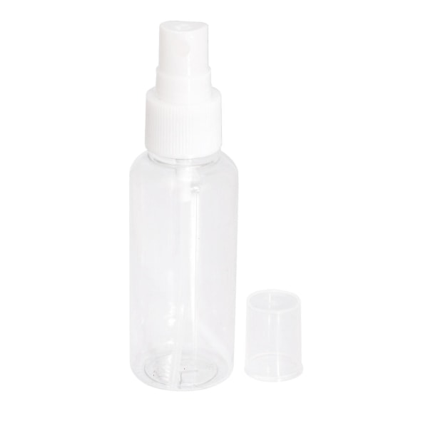 30 kpl läpinäkyviä tyhjiä suihkepulloja 50 ml muovinen mini uudelleentäytettävä säiliö tyhjä kosmetiikkapakkaus