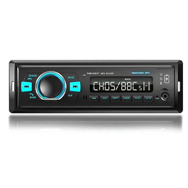Dab Car Digital Radio Player Bt 4.2 Car Audio Player Dab/dab+/fm-vastaanotin Tuki U-levylle ja Tf-autolle