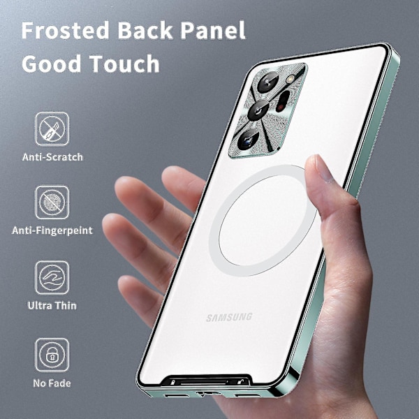 Magsafe magnetisk deksel kompatibel med Samsung Galaxy S22 S22+ S22 Ultra S23 Ultra S23-serien Full Protective med kameralinsebeskytter Blue S23 Plus