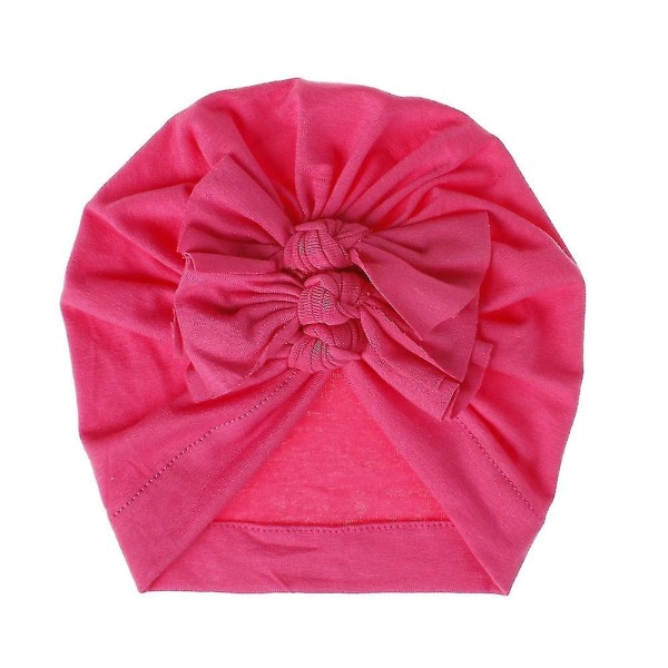 Ready Stock Baby Pandebånd Hat Børn Hat Blødt strikstof Drapering Sløjfe Baby Hat Baby Fas