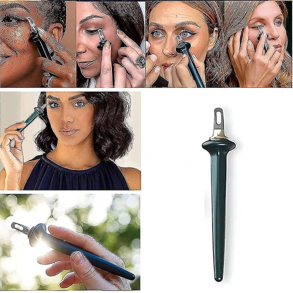 Återanvändbar enkel ingen hopp eyeliner gel silikon eyeliner borste för handskakning nybörjare makeup eyeliner