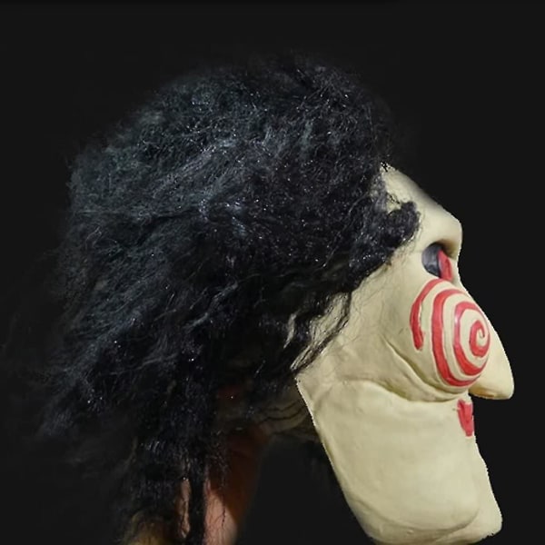 Uk A2z Halloween Full Head Latex Mask Saw Movie Jigsaw Puppet Creepy Scary Mask