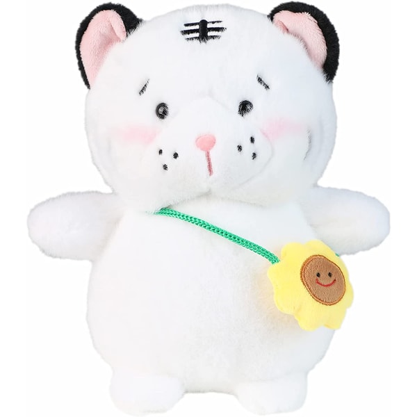 Tiger udstoppet dyr dukke, blød plys kanin panda tiger legetøj med en taske, nuttet kramme søde legetøj til børn, fødselsdag (tiger)