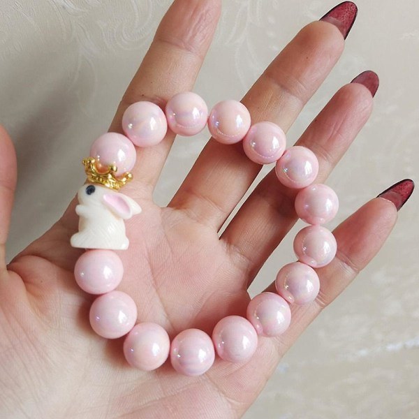 100 stk runde perler 10 mm glatte løse perler Afstandsstykke Perletilbehør til perler Craft Home Decor (2,4 mm hul)