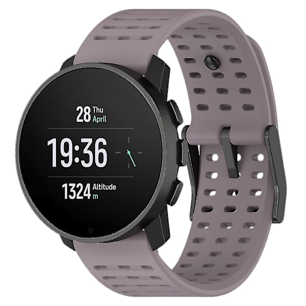 Sportrem til Suunto Vertical/9 Peak Pro/9 Peak/5 Peak, 22mm silikone-urarmbånd Purple