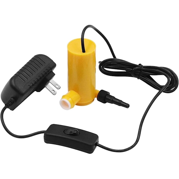 12V Mini Neddykkespumpe USA Strømadapter Maksimal Løft