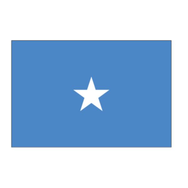 Somalia flagga Vit