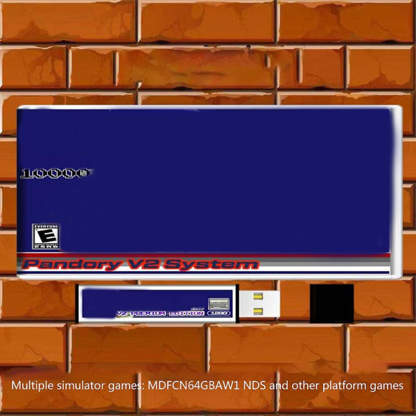 Toisen sukupolven Amiga 500 Mini Platinum -versio 10000+ Game Extension Abs