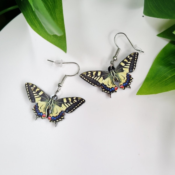 Korvakorut Butterfly Pinkki/sininen/musta Butterfly Oversize monivärinen M122-2