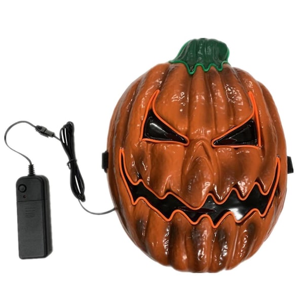 Personaliserede Julepynt LED Maske Græskar Stil Maske Smeltende Ansigt Voksen Kostume Halloween Gys