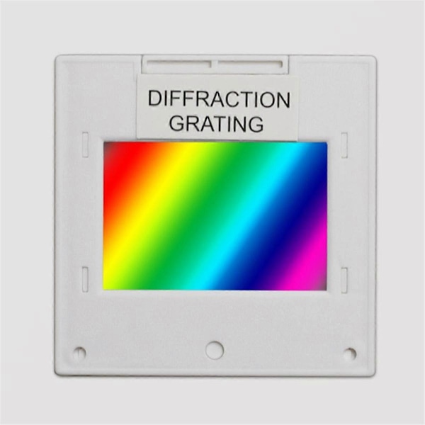 Diffraktionsgitter 600 Linjer 2mm Transmissionsgitter Spektrofotometer Optisk Undervisning Eksperiment Plastik 600 Linjer