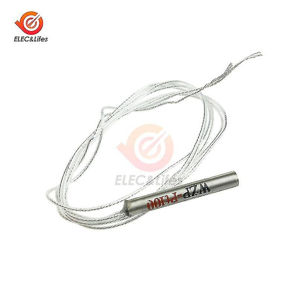 Pt100 Platina Resistor Temperatursensor Detektor 50cm Vanntett Temperatursensor -20~450 Celsius