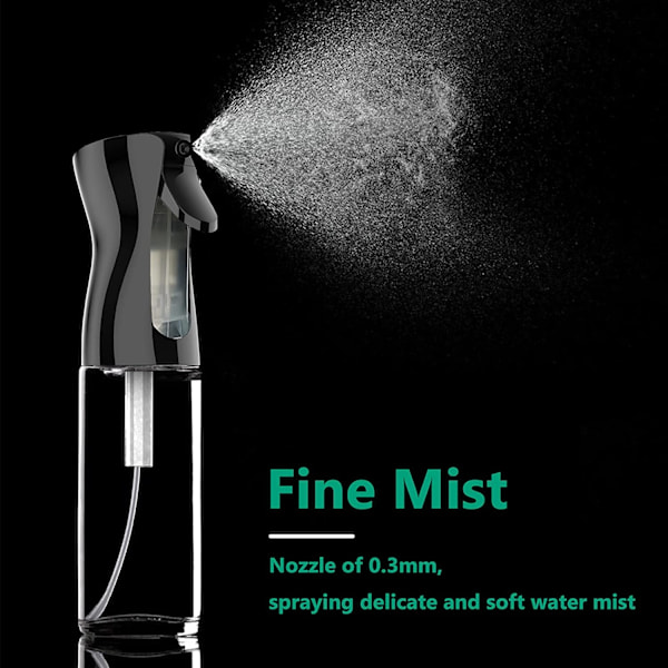 Hårsprayflaska, 300 ml kontinuerlig vattendimma sprayflaska