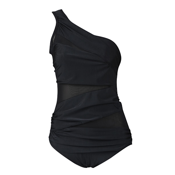 Kvinnors enkla monokini bikini push-up baddräkt badkläder Red 4XL