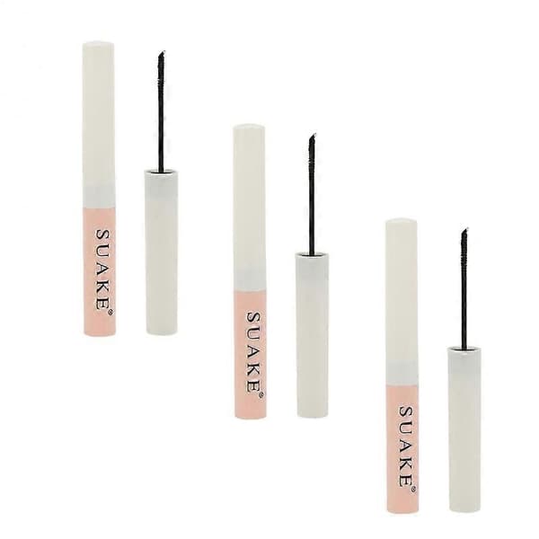 3X Suake Mascara Øjenvipper Forlængende Sort Vippeforlænger Øjenvippebørste Vandfast Brown 3PCS
