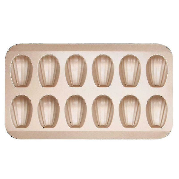 12-koppars Madeleine-form i form av skal i kolstål