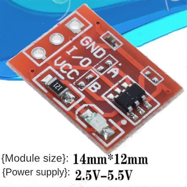60 st TTP223 Touch Sensor Touch Button Modul Själv-Lås-till-Punkt Kapacitiv Switch Unilateral T
