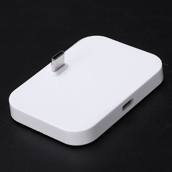 Mobiltelefon Skrivbord Typ-c Laddare Stativhållare Mobiltelefon Usb-c Laddningsdockningsstation Silver