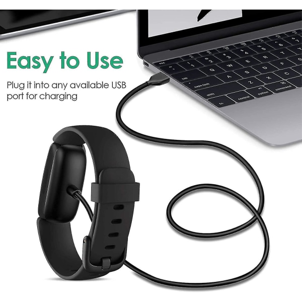 Laddningskabel för Fitbit Inspire 2 & Ace 3, för Fitbit Inspire 2 Fitness Tracker, kompatibel med laddningskabeltillbehör för Fitbit Ace 3 (1m/3,3ft)