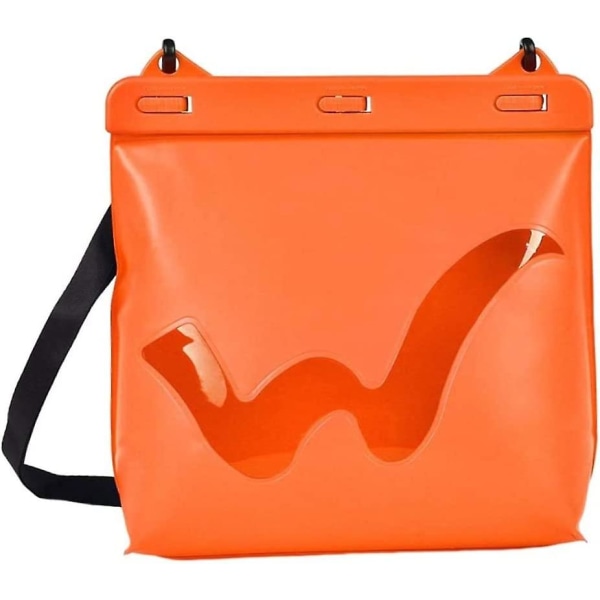 Vanntett Pouch Dry Bag Med Skulderstropp Perspektiv Svømmeoppbevaringsveske For Kajakkpadling Beach Orange