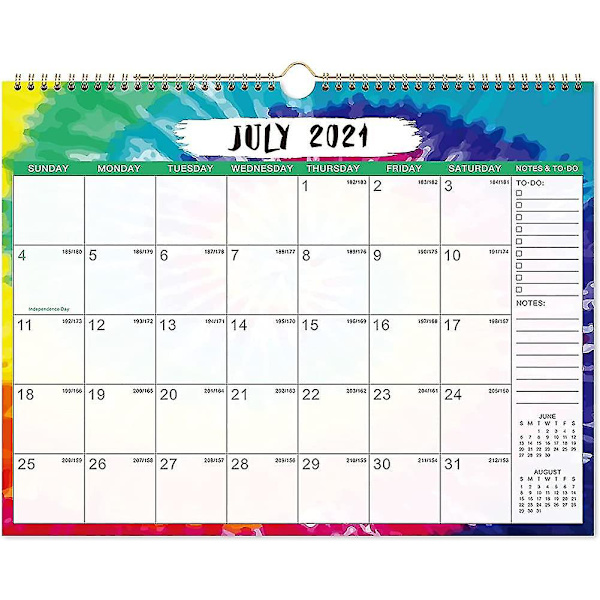 2021-2022 Kalender - 18 Månaders Väggkalender Med Tjockt Papper, 14,6 \"x 11,5\"