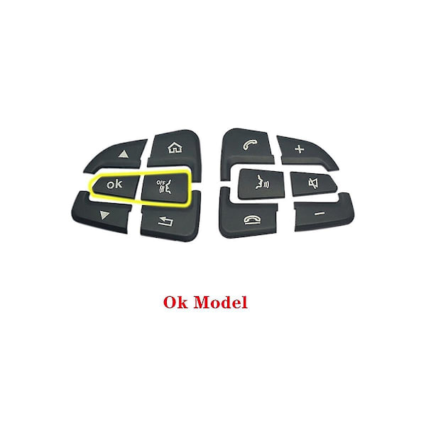Auton ohjauspyörän painikkeiden peitetarrat Glc X253 C W205 Cla Gla A X156 C117 W176(a)