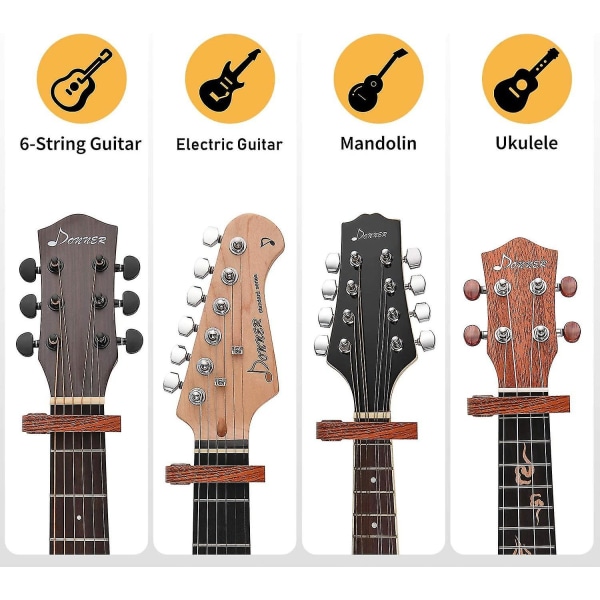 Capodaster Capodaster Gitarr Capo Capo Tillverkad Av Valnötsträ D