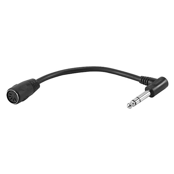 MIDI-KABEL, 5-Pinner DIN Hunn til 6,35 mm (1/4 tommer) Hann TRS Stereo Audio Forlengelseskabel