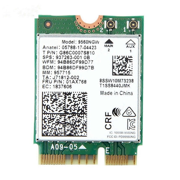 1730 Mbps Dual-bånds Trådløst AC 9560 Desktop Kit Bluetooth 5.0 802.11ac M.2 CNVI 9560NGW Wifi Kort
