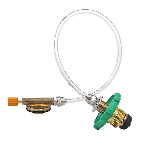 Campingspis Propangas Påfyllningsadapter Platt Cylinder Tank Koppling Flaska Adapter