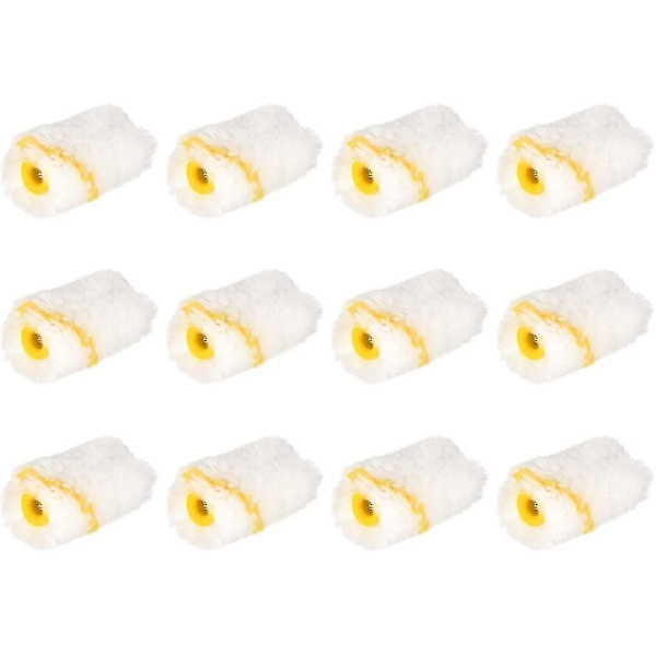 12 stk. Malervals 2 tommer 5 cm Mini Akrylfiberbørste for Vegg i Hjemmet