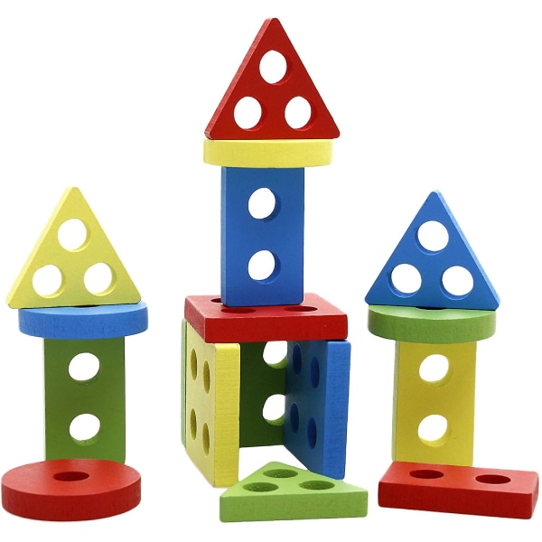 Farver Former Sortering Spil Træ pædagogisk legetøj til børn