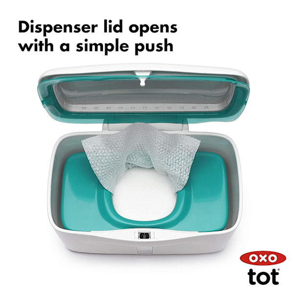 Tot Perfect Pull Wipes Dispenser, Teal, 1 stk. (Pakke med 1)