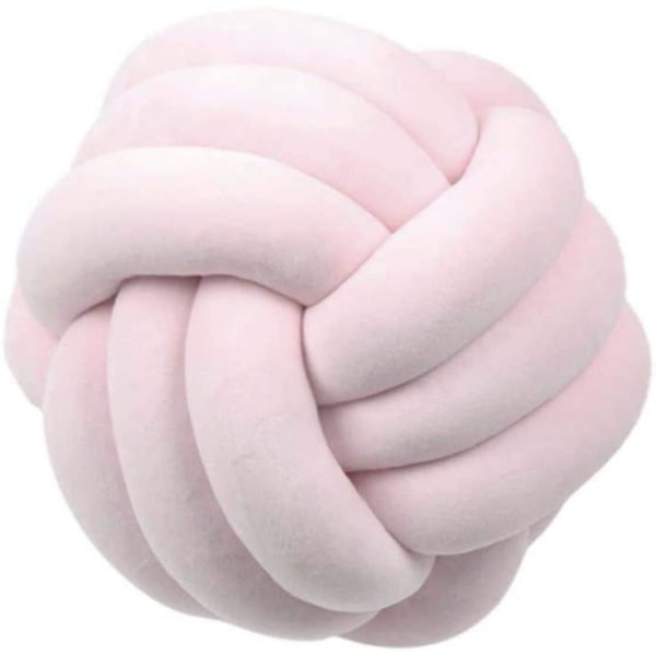 Knot Pillow, Knotted Ball Pillow, Decorative Knot Ball Cushion, Handmade Baby Nap Pillow, Soft Plush, For Sofa Car Office 27 * 27cm/pink