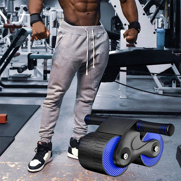 Automatisk Aabdominal Roller Wheel Hjem Abdominal Exerciser Med Knæpuder Til Begyndere Hjem Gym Fi