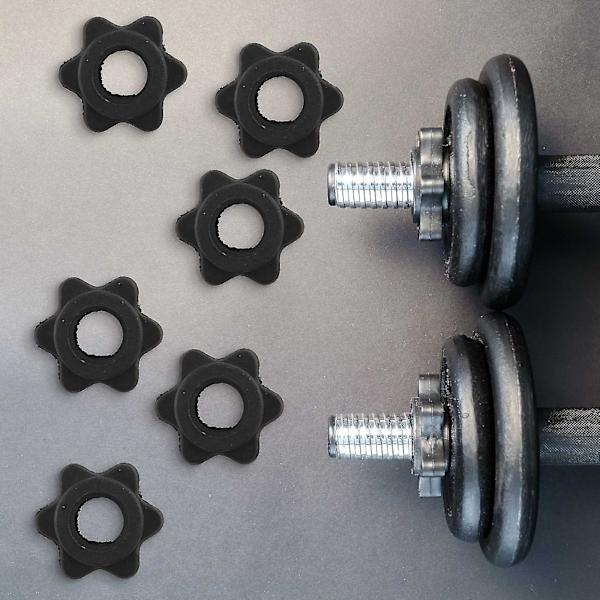 4 par Dumbbell Hex Møtrik, Dumbbell Stang Møtrik, Spinlock Kraver Til Barbell Stænger Træning Sport