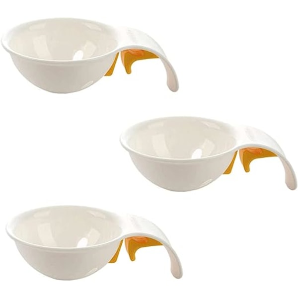 3-pack Äggseparator Clip-on Äggseparator Ägggula Vit Separator