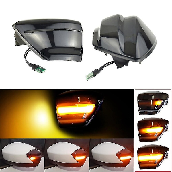 LED dynamisk blinkers för Ford S-max 2007-2014 C-max 2011- Kuga C394 2008-2012 Sidospegel Blinkers Indikator-yvan