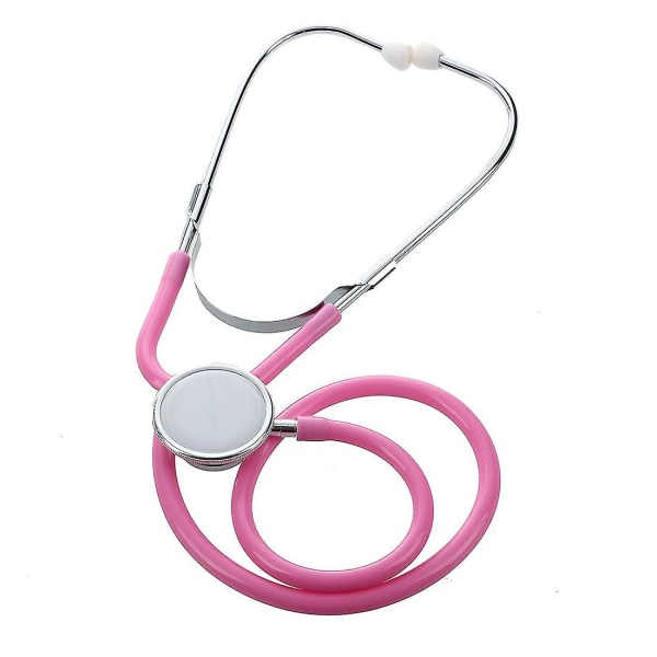 Pro Dual Head Emt Stethoscope Compatible Doctor Nurse Vet Student Health Blood Pink