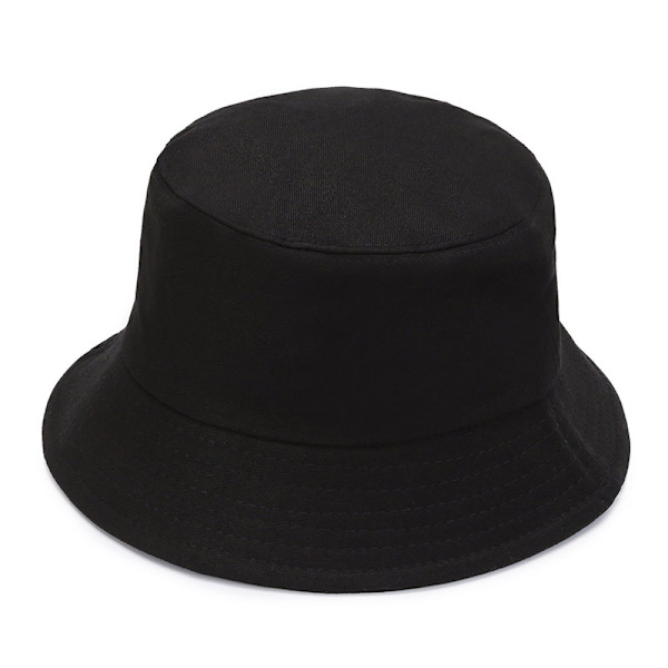 Uniseksi Bucket-hatti Auringonhattu Yksivärinen Miehille ja Naisille (Musta) black