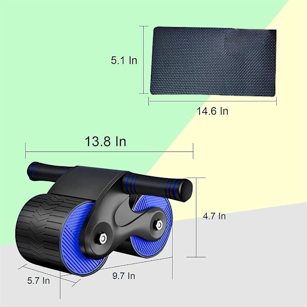 Automatisk Aabdominal Roller Wheel Hjem Abdominal Exerciser Med Knæpuder Til Begyndere Hjem Gym Fi