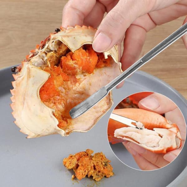 Hummerknækker og sæt, Krabbebenknækker, Rustfrit Stål