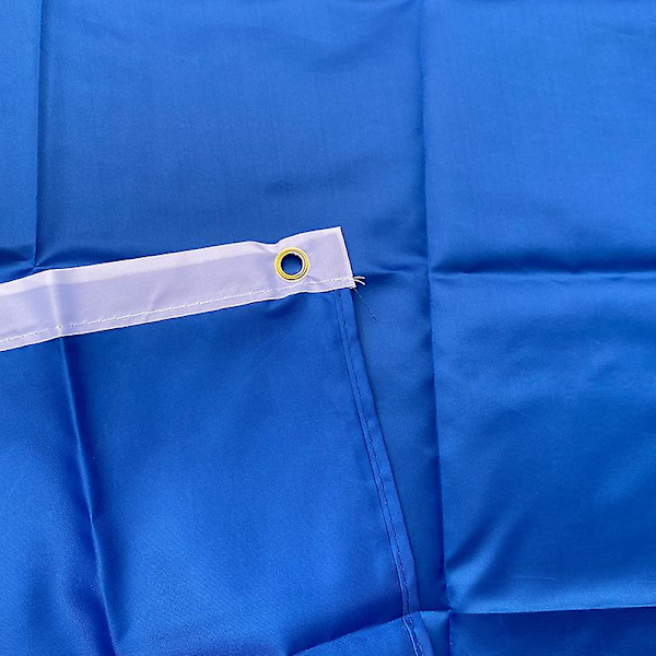Xvggdg 90 + 150cm Blå Flag Banner Solid Farve Til Dæk