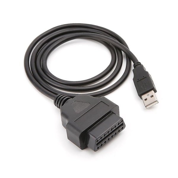16pin Obd2 til USB-port Opladeradapter Kabelstik Diagnoseværktøj