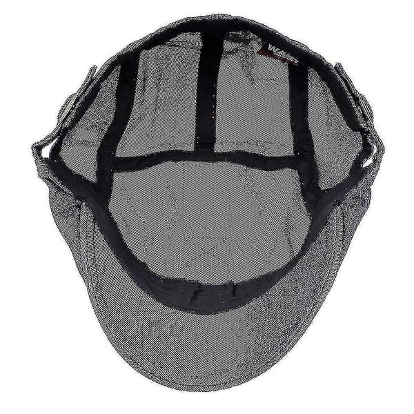 Hmwy-denim baskerhatt herr flat cap hatt vår höst framåt hatt