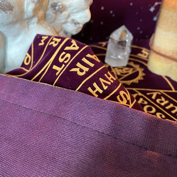 Magisk tarotduk, leseduk for tarot - spådom tarotduk veggteppe, spirituelle tarottilbehør for hjemmedekor