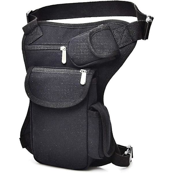 Canvas Outdoor Travel Waist Pack - Taktisk Militær Lår Taske til Mænd og Kvinder, Gave.